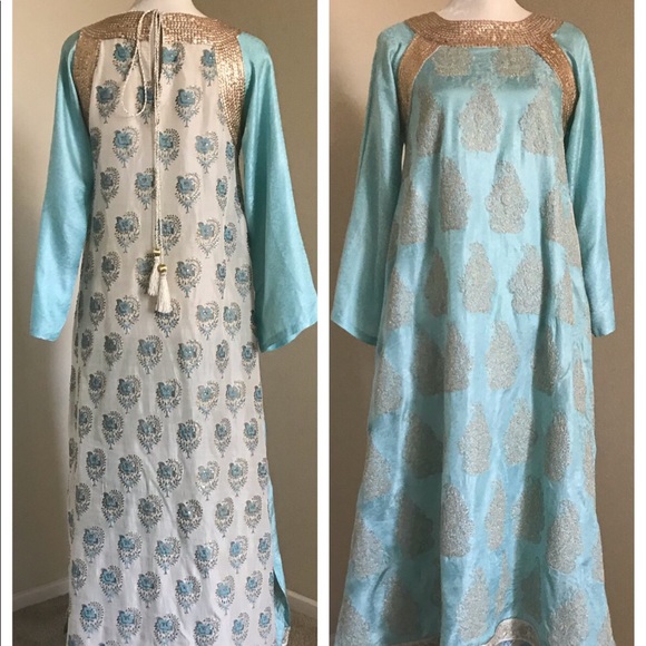 ❗️SOLD❗️3p 💯pure silk,indian pakistani - Picture 2 of 8